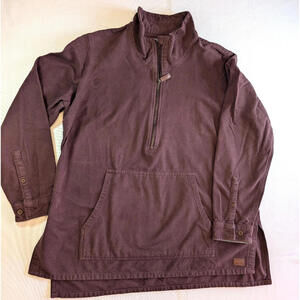 LL Bean Men's Quarter Zip Heavier Weight Pullover, Burgundy, XL
